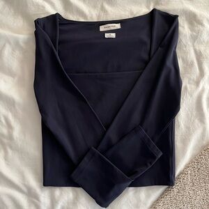 Aritzia Babaton Navy Long sleeve top
